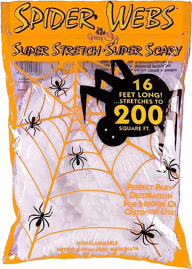 Spider Web, 200 Square Ft, Halloween Decorations, Spider Webs (200 Square Feet) | Amazon (US)