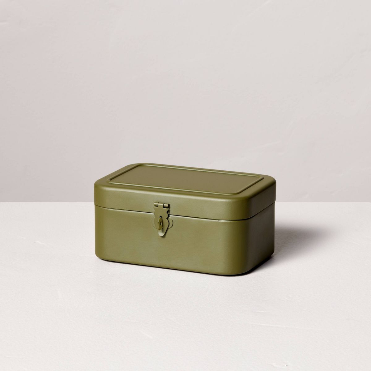 Decorative Metal Storage Box Green - Hearth & Hand™ with Magnolia | Target