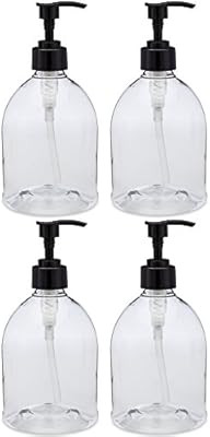 (4 Pack with Patented Screw-On Funnel) Earth's Essentials Versatile 16 Ounce Refillable Designer ... | Amazon (US)