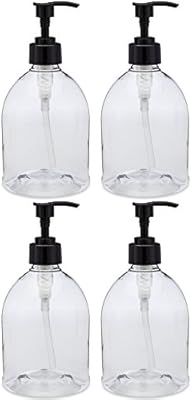 (4 Pack with Patented Screw-On Funnel) Earth's Essentials Versatile 16 Ounce Refillable Designer ... | Amazon (US)