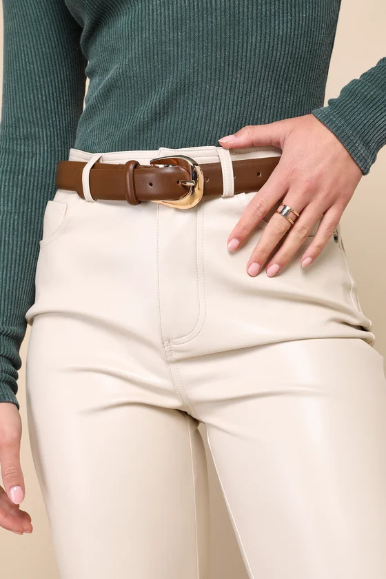 Style Bestie Brown and Gold Belt | Lulus