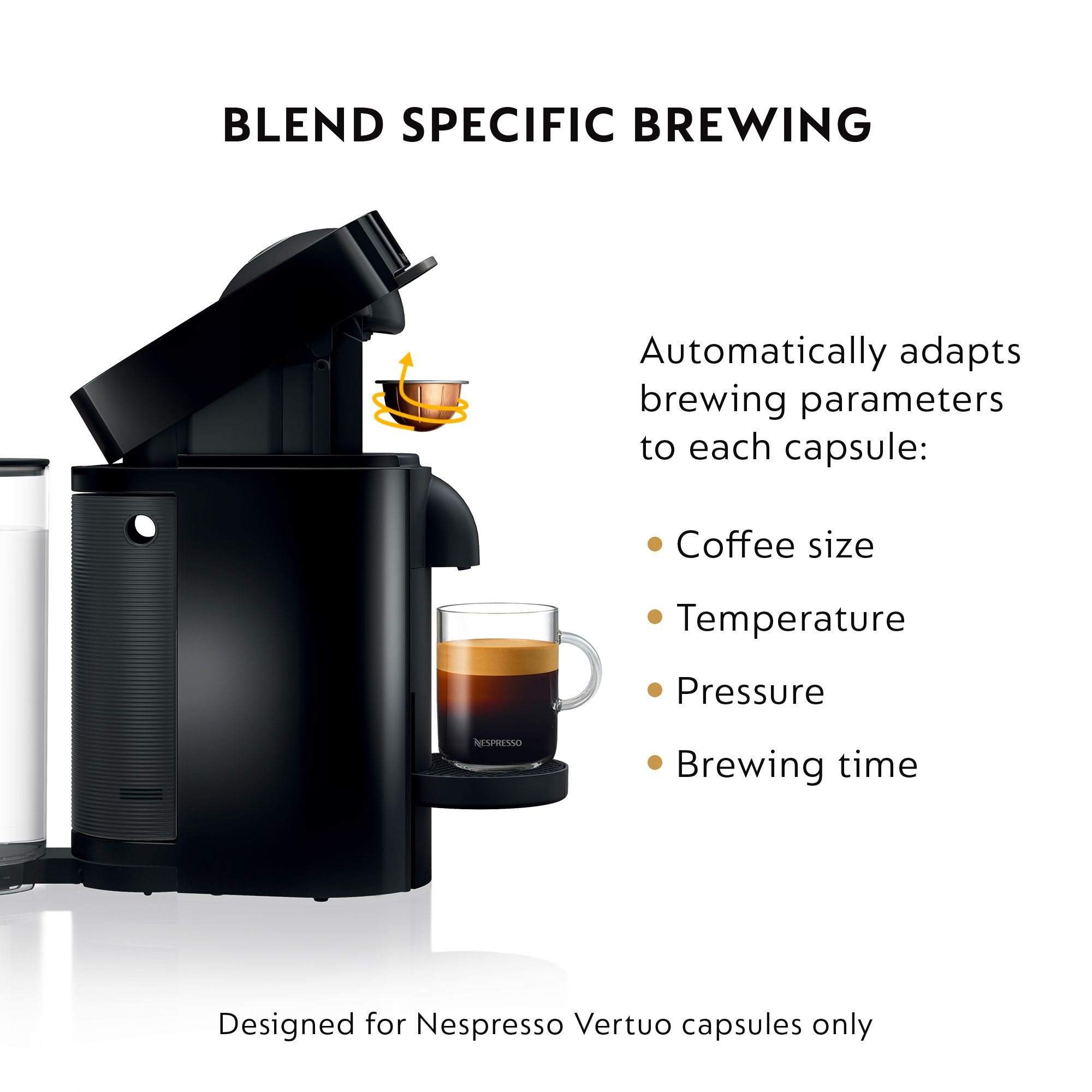 Nespresso Vertuo Plus Coffee and Espresso Maker by De'Longhi, Black - Walmart.com | Walmart (US)