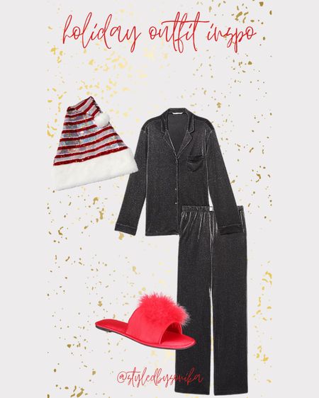 Holiday outfit inspo 
Christmas pajama party outfit pjs 

#LTKparties #LTKstyletip #LTKHoliday