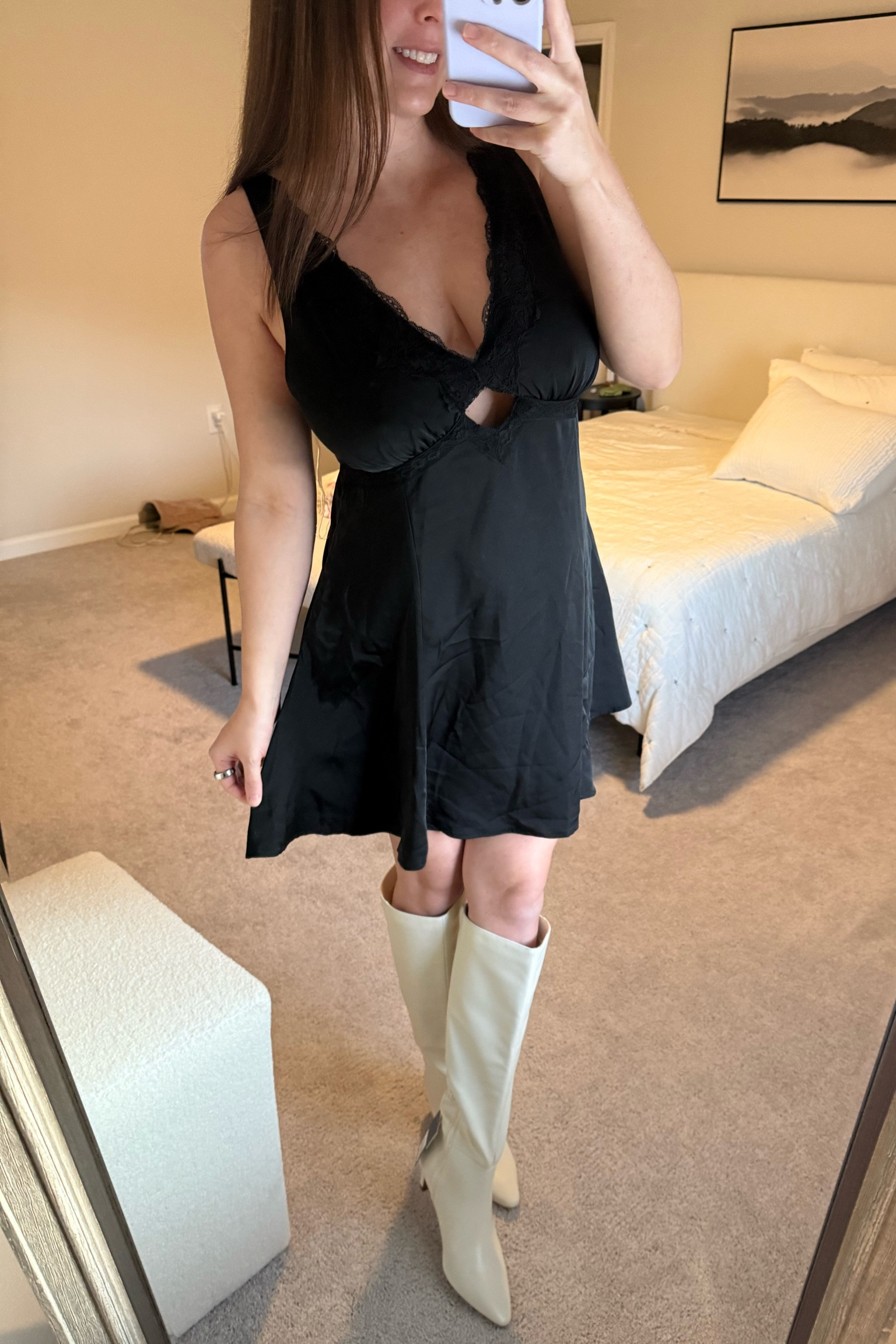 $26 boots true to size! Slip dress also comes in multiple colors, true to sizee

#LTKStyleTip #LTKSaleAlert #LTKShoeCrush