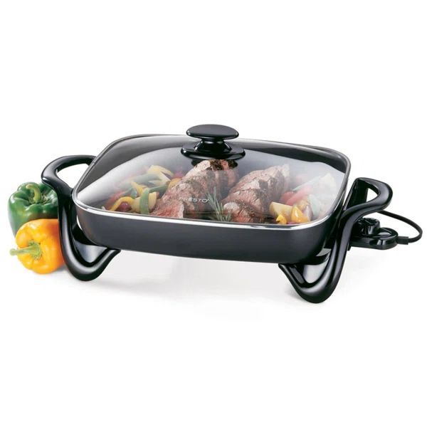 Presto 16" Electric Skillet with Glass Cover - 06852 | Wayfair North America