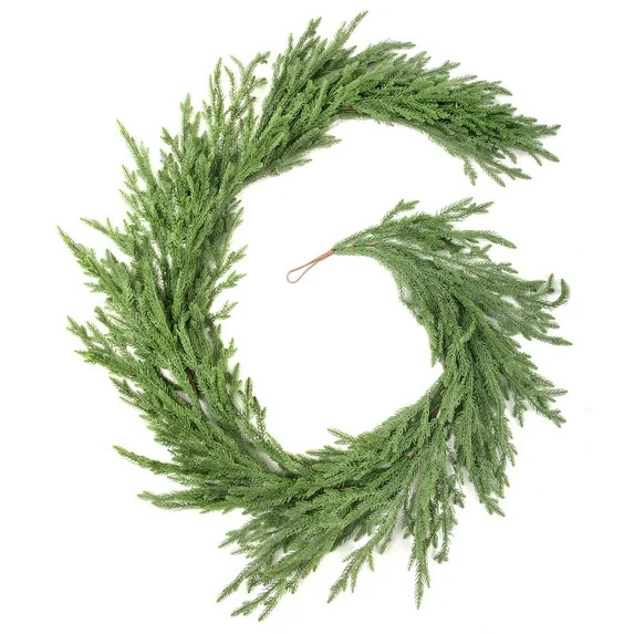 Nafresh 6ft Real Touch Norfolk Pine Garland, 72" Realistic Faux Christmas Garland for Fireplace T... | Walmart (US)