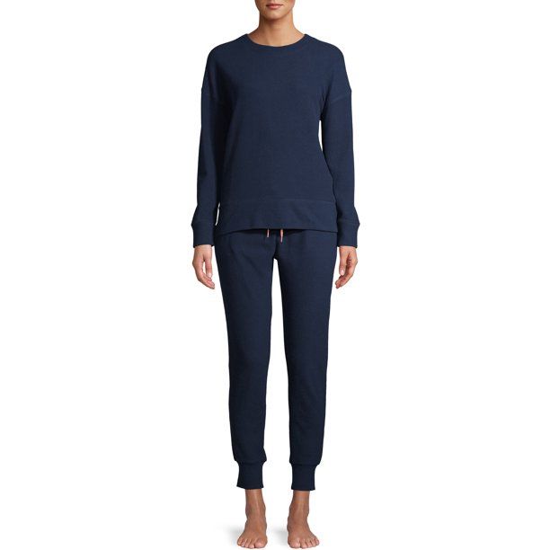 Secret Treasures Women's and Women's Plus Top & Pant Beach Fleece Set - Walmart.com | Walmart (US)