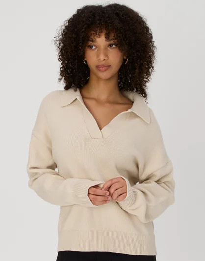 Cosy Polo Knit Jumper | Glassons (Australia)