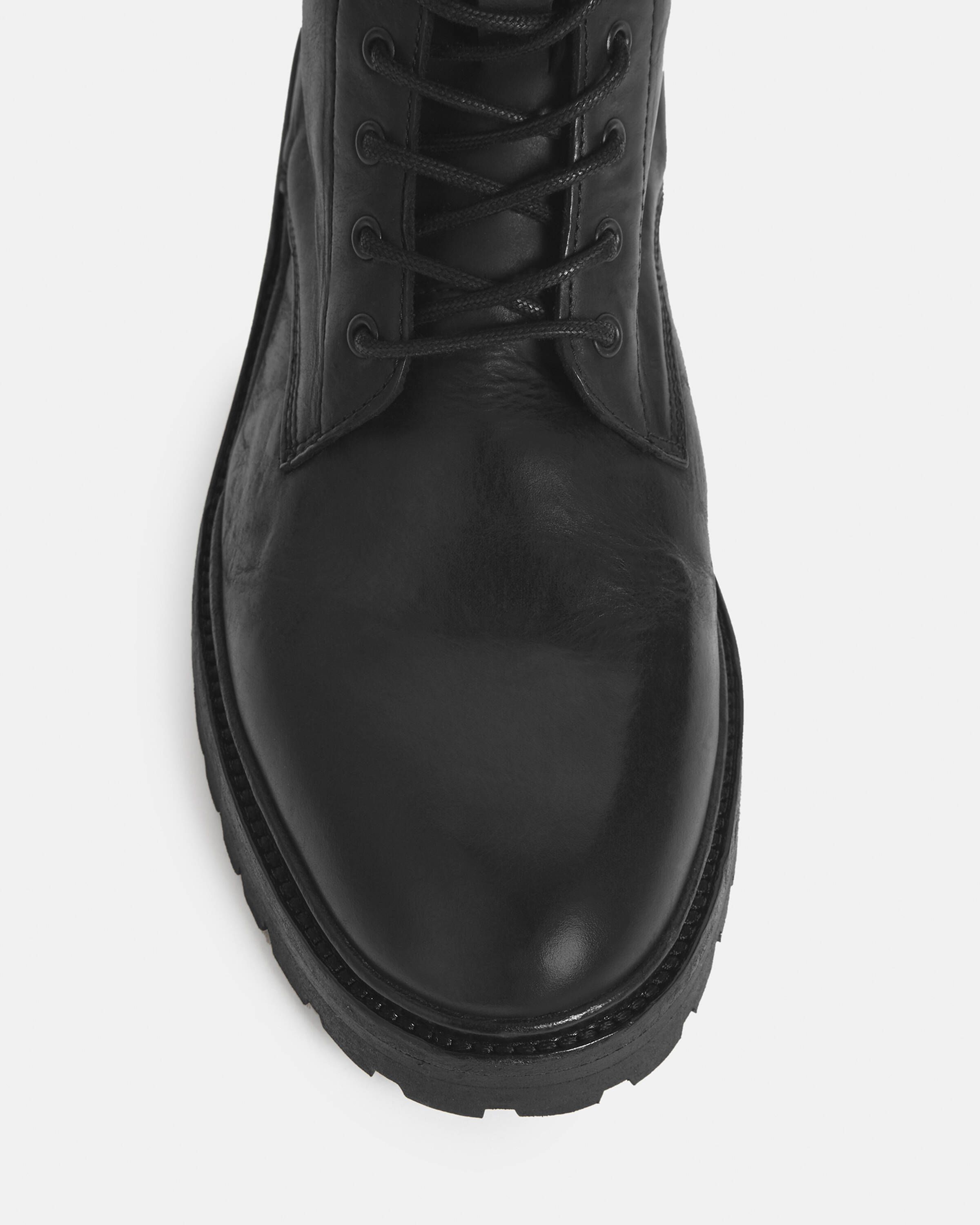 Tobias Leather Boots Black | ALLSAINTS US | AllSaints US