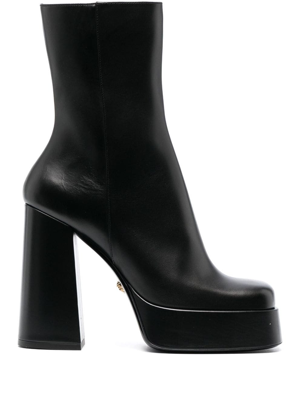 Versace Aevitas 120mm single-platform boots - Black | Farfetch Global