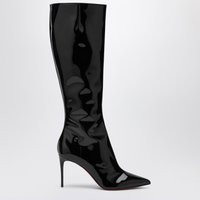 Christian Louboutin High Black Patent Leather Boot | Balardi (US & Canada)