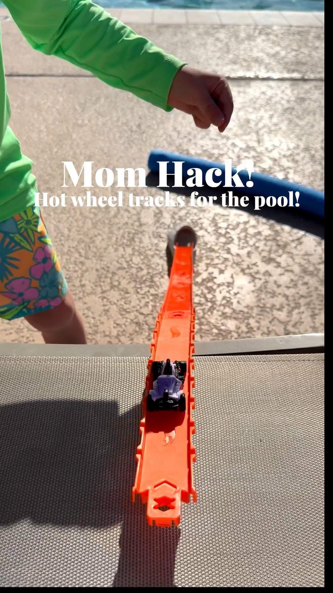 $3 tracks from Target 👌🏼 #traveltoys #hotwheels #hotwheeltracks #toysforboys #pooltoys #kidstravel #travel #pool #hotwheel #momhack #target #4yearold #giftsforboys 

#LTKGiftGuide #LTKKids #LTKTravel