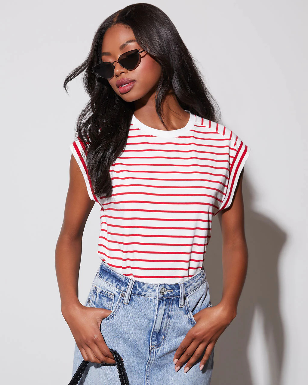 Julane Striped Tee | VICI