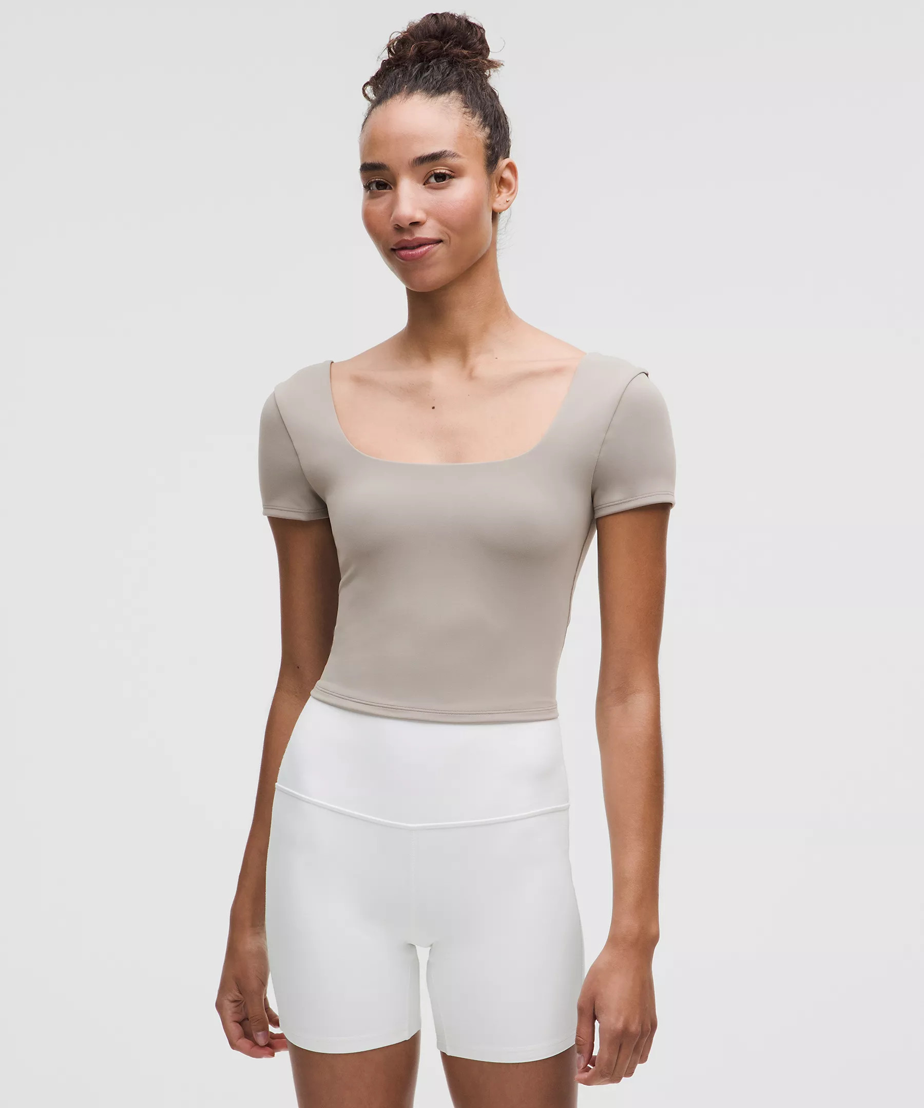 Wunder Under SmoothCover Square-Neck T-Shirt | Lululemon (US)