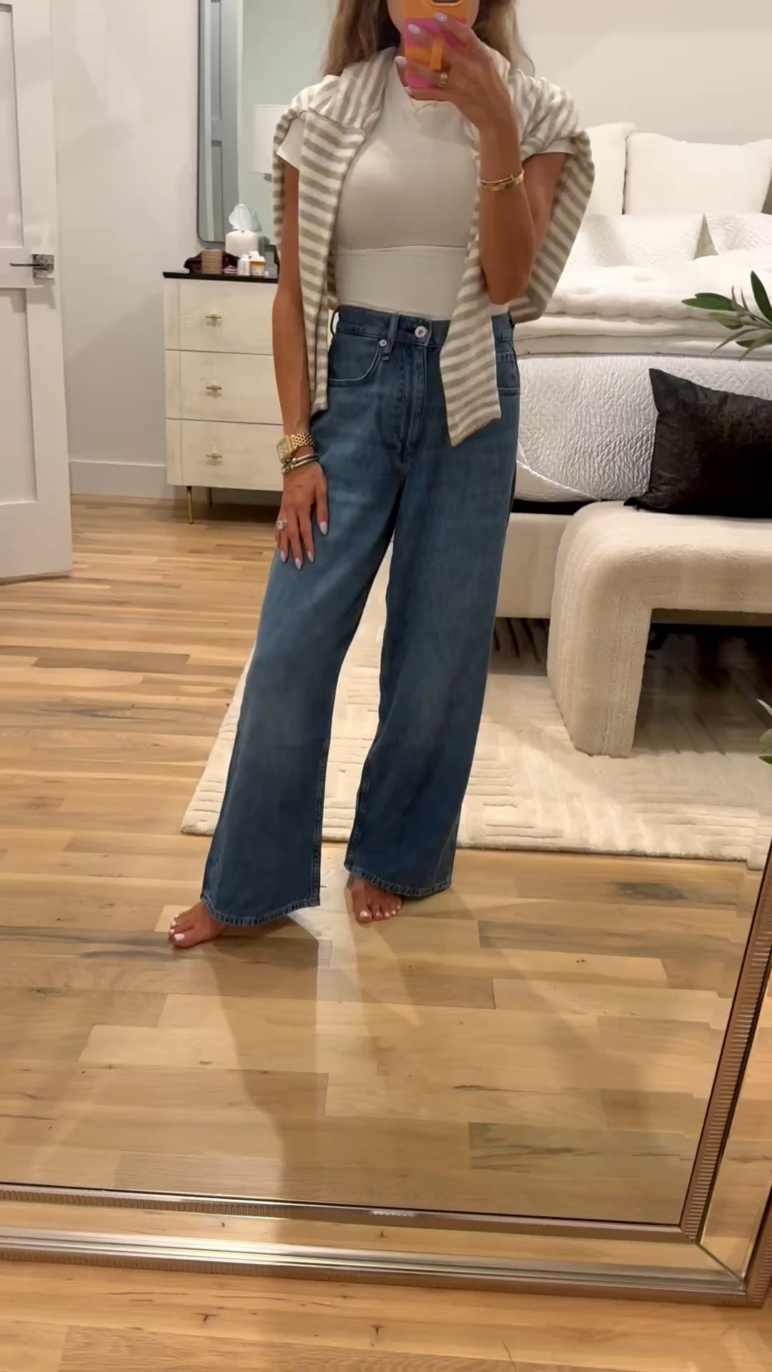 If you’ve been wanting to try the sweatpants Jean style, these are under $100 and fit petites! Wearing size 23. On sale! Great for travel and errands

#LTKPetite #LTKSaleAlert #LTKOver40