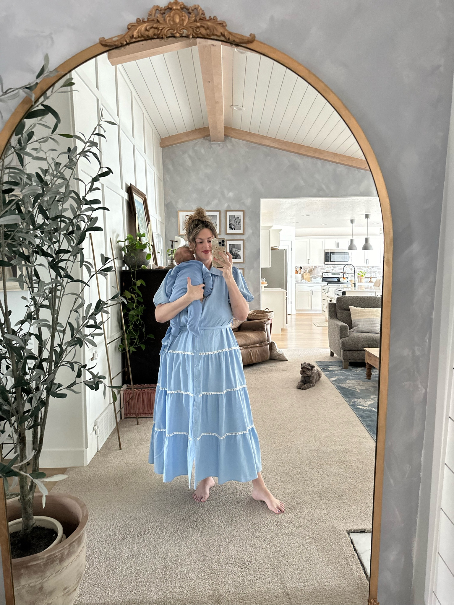 This dress is so cute and fits true to size! It’s also nursing friendly and was great for maternity as well. The buttons on the front function and I love the full skirt! So comfortable and hits a great spot on the shin! 

#LTKbeauty #LTKfindsunder50 #LTKmidsize