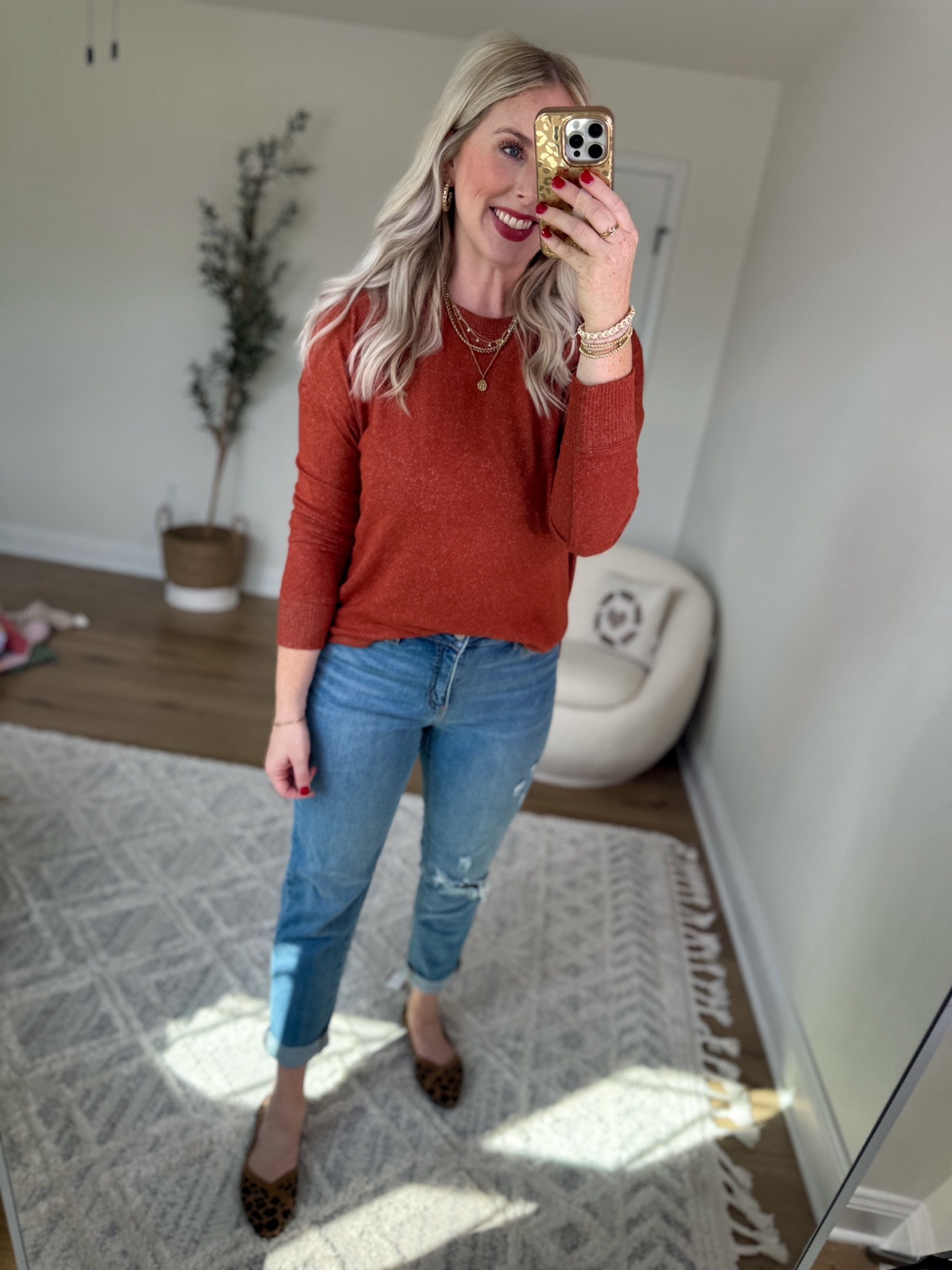 Daily try on, Walmart outfit, Walmart fashion, Walmart try on, time and tru, hacci top, boyfriend jeans 

Medium 

#LTKStyleTip #LTKFindsUnder50 #LTKShoeCrush