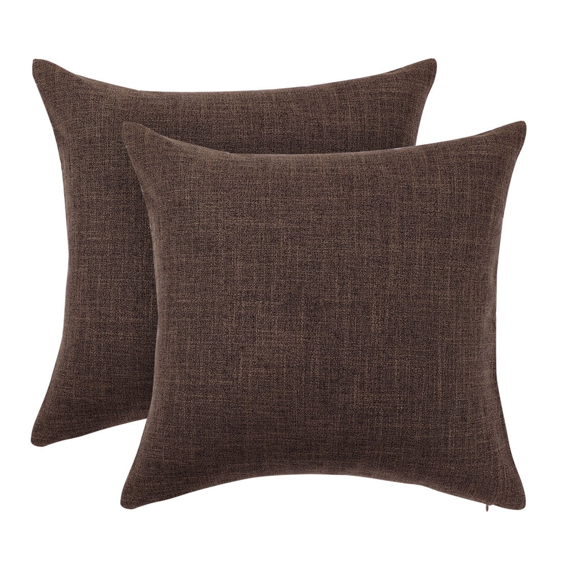 PiccoCasa Pack of 2 Blank Cotton Linen Throw Pillow Cover Cases.Decorative Square Cushion Covers ... | Walmart (US)