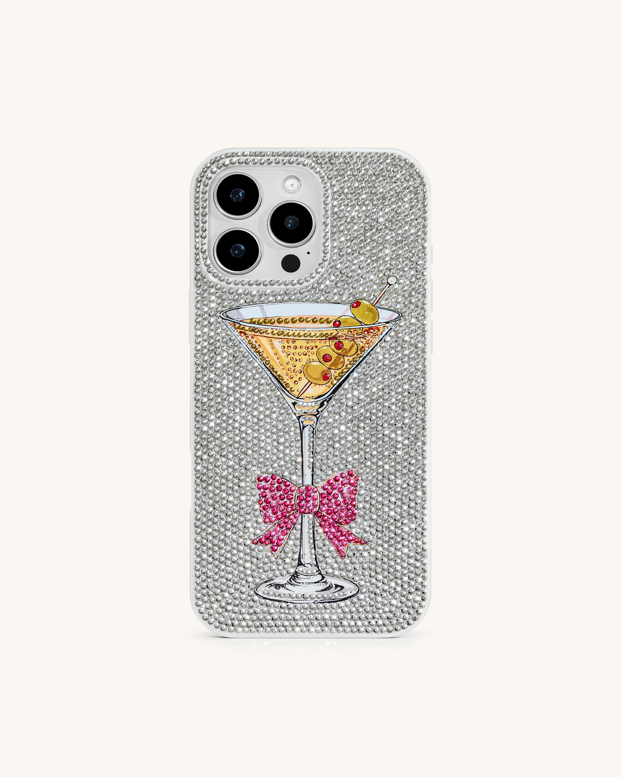 Sparkling Martini Phone Case - Multicolor White | JW PEI US