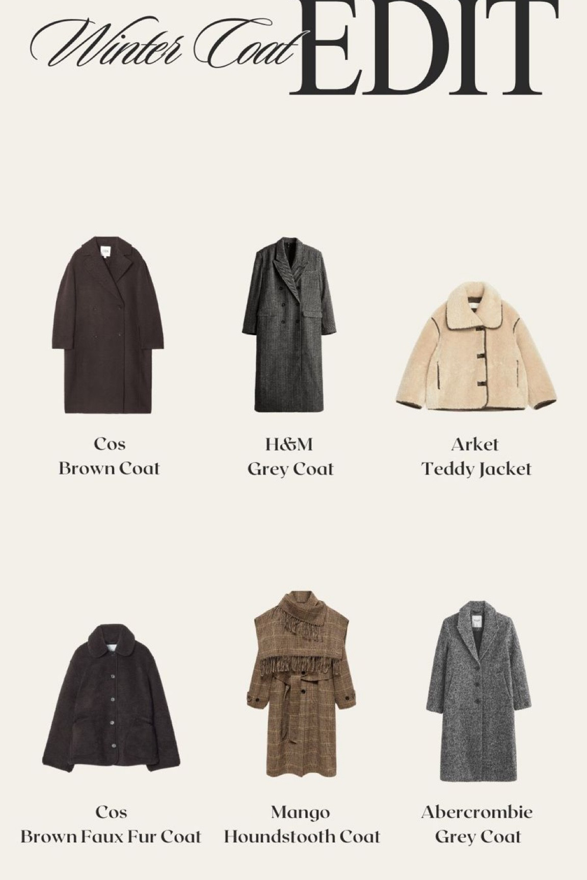 My fave winter coats on the high street at the moment. I’m seriously eyeing the mango one! 

#LTKworkwear #LTKautumn #LTKeurope