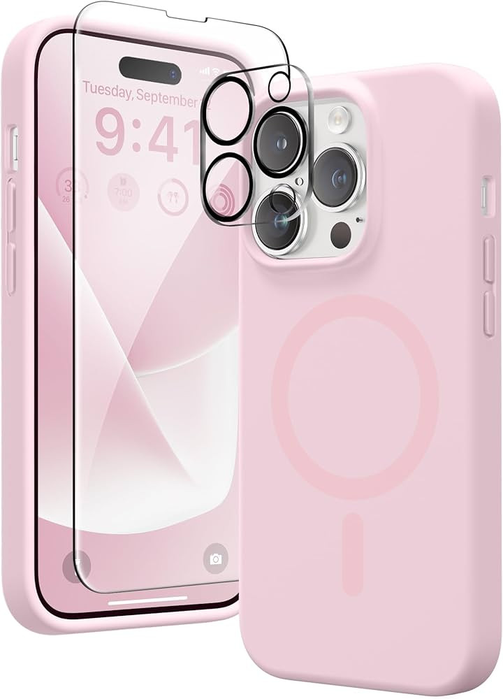 GONEZ for iPhone 14 Pro Max Case, Compatible with Magsafe, with 2X Screen Protector + 2X Camera L... | Amazon (US)