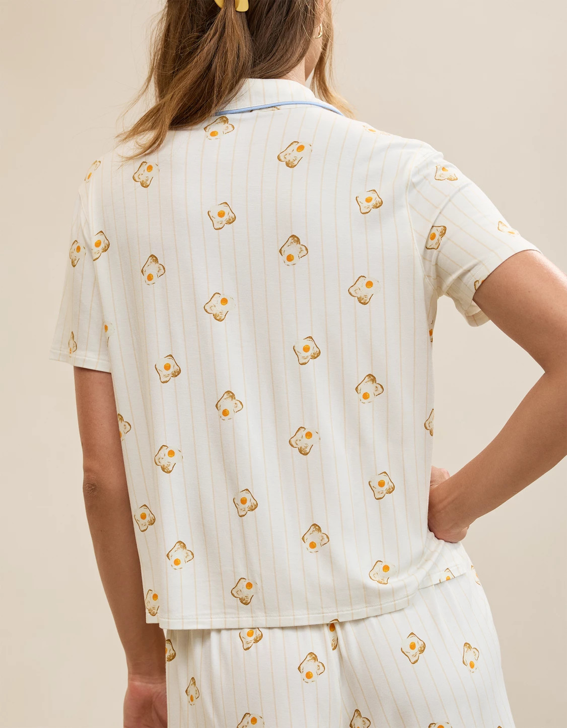 OVERSLEPT by Aerie Real Soft Short Sleeve Pajama Shirt | Aerie