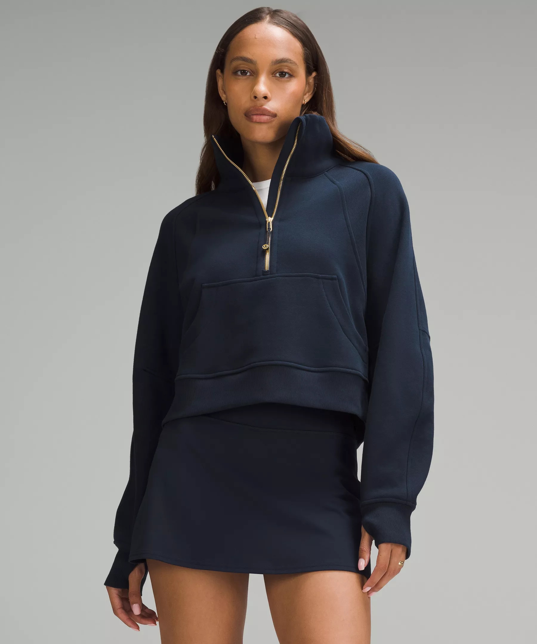 Scuba Oversized Funnel-Neck Half Zip | Women's Hoodies & Sweatshirts | lululemon | Lululemon (US)