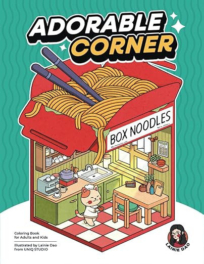 Adorable Corner: Cute Coloring Book for Adults & Teens Featuring Creative Corners of the Adorable... | Amazon (US)