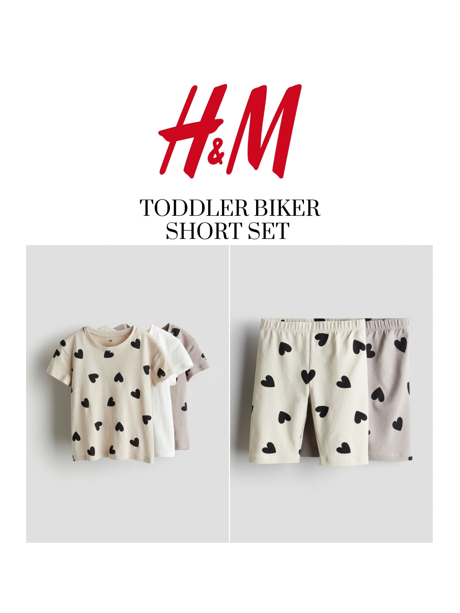 The cutest toddler biker short set for summer 
H&M 
Toddler finds 
Summer finds 
Neutrals 
Toddler biker shorts 

#LTKstyletip #LTKfindsunder50 #LTKkids