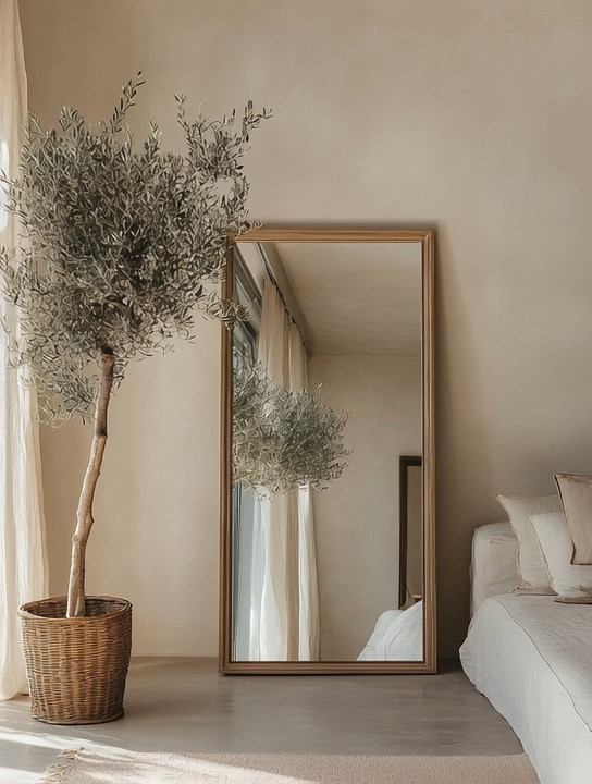 Minimalism isn’t dead — it has evolved.

This is elegant minimalism: fewer pieces, chosen with intention. It’s not about emptiness, it’s about beauty without excess. One stunning gold-framed mirror, one sculptural olive tree, soft light, and breathing space. That’s it. Nothing more is needed.

A mirror like this expands the room visually, reflects natural light, and quietly elevates the space. Paired with an olive tree, it brings in warmth, texture, and life — nature meeting restraint. Whether placed in a bedroom, living room, or a quiet corner, this combination creates a calm, grounded, and refined atmosphere.

Minimalism doesn’t mean giving things up.
It means choosing better.

A few thoughtful pieces can make a room feel intentional, timeless, and deeply personal.

#ElegantMinimalism
#QuietLuxury
#MinimalistDecor
#TimelessInteriors
#GoldFrameMirror
#OliveTreeDecor
#ModernMinimalism
#CalmHome
#ElegantAndDriven 

 #LTKHome