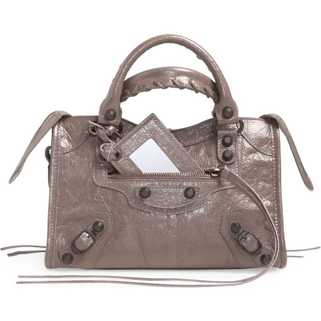 Balenciaga Mini Le City Bag in 5848 Dark Noix at Nordstrom | Nordstrom