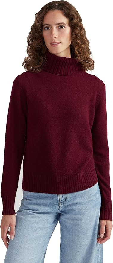 Women's 100% Cashmere Turtleneck Sweater, Regular Fit, Stylish Premium Knit Jumper for Autumn Win... | Amazon (US)