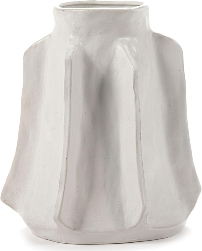 Flower Vase | Marie by Marie Michielssen | White Stoneware Home Decor Living Room for Coffee Tabl... | Amazon (US)