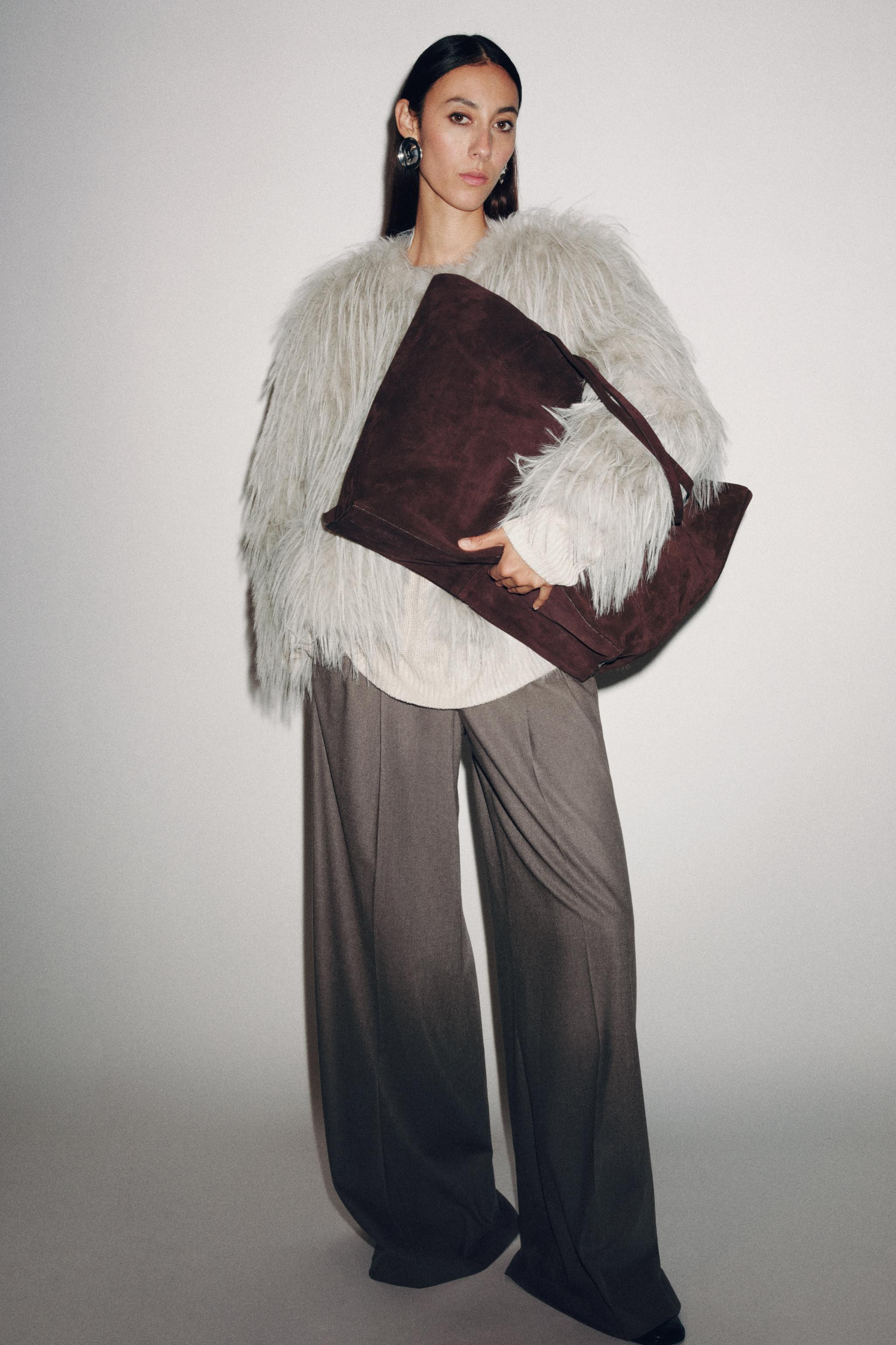 ZW COLLECTION FAUX FUR COAT | Zara US