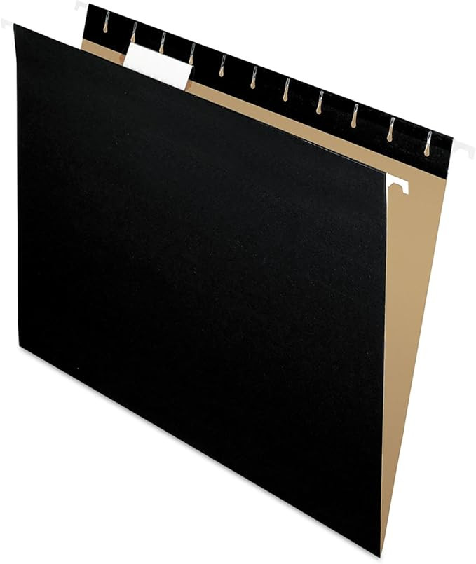 Pendaflex Recycled Hanging Folders, Letter Size, Black, 1/5 Cut, 25/BX (81605) | Amazon (US)