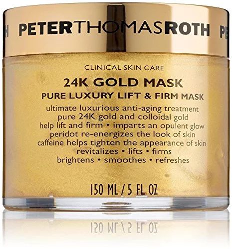 ($80 Value) Peter Thomas Roth 24K Gold Mask Anti-aging Cream Caffeine Facial Mask, 5 fl oz | Walmart (US)