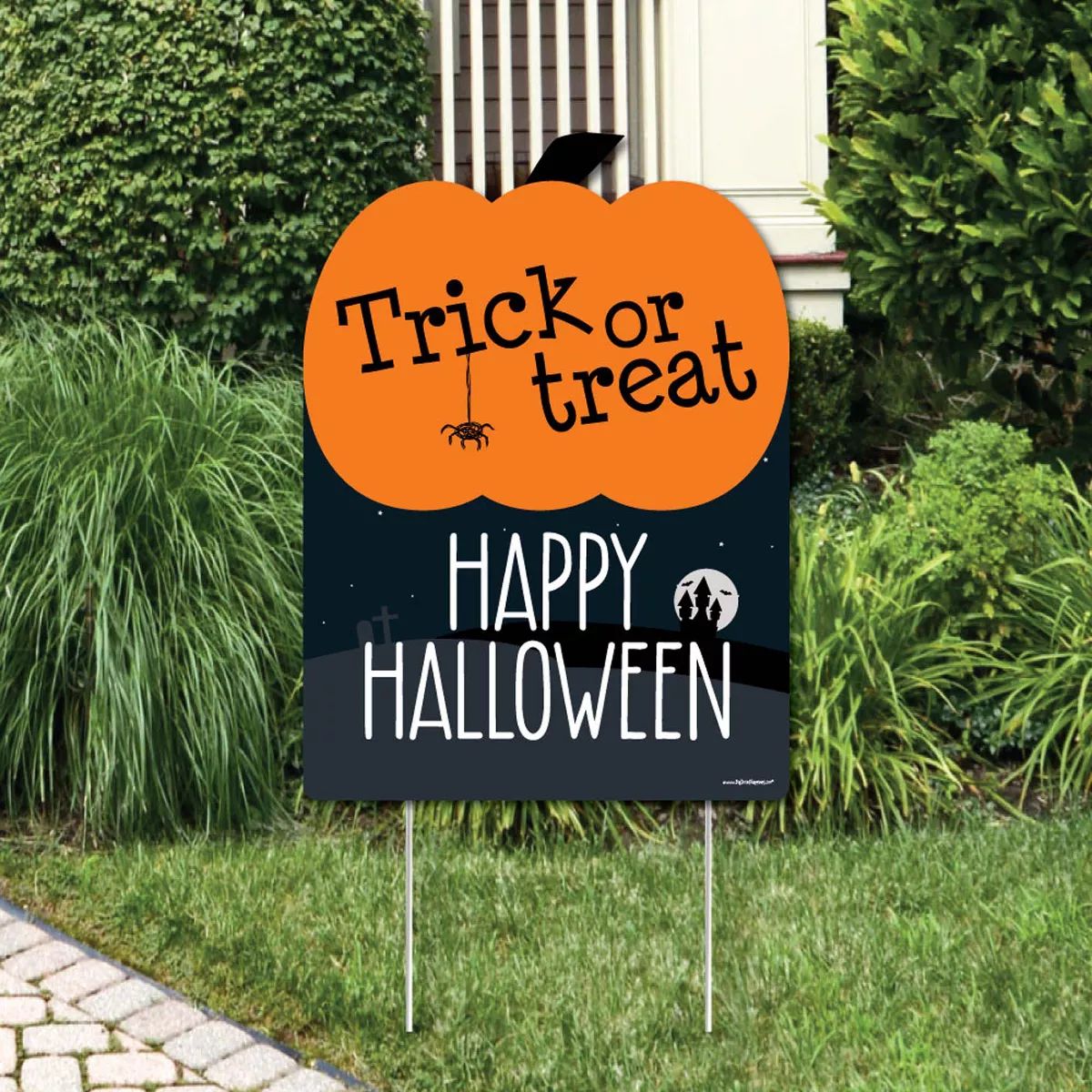 Big Dot of Happiness Trick or Treat - Outdoor Halloween Decorations - Happy Halloween Yard Sign -... | Target