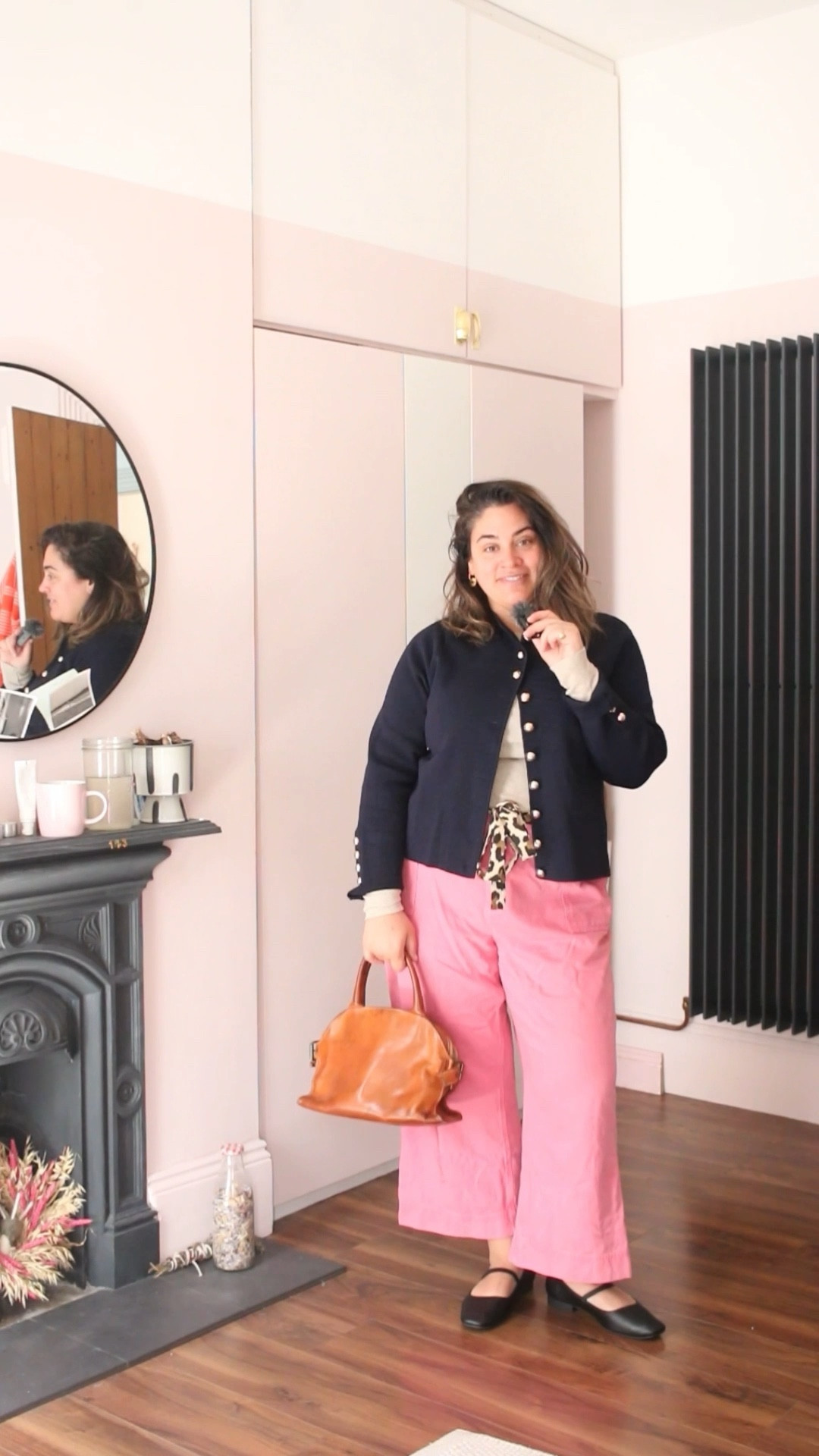 Zara cardigan {XL} HM oatmeal long ribbed {18} Oliver Bonas pink trousers {18} New Look black shoes // midsize outfits // midsize fashion // midsize spring outfits 

#LTKspring #LTKmidsize #LTKireland