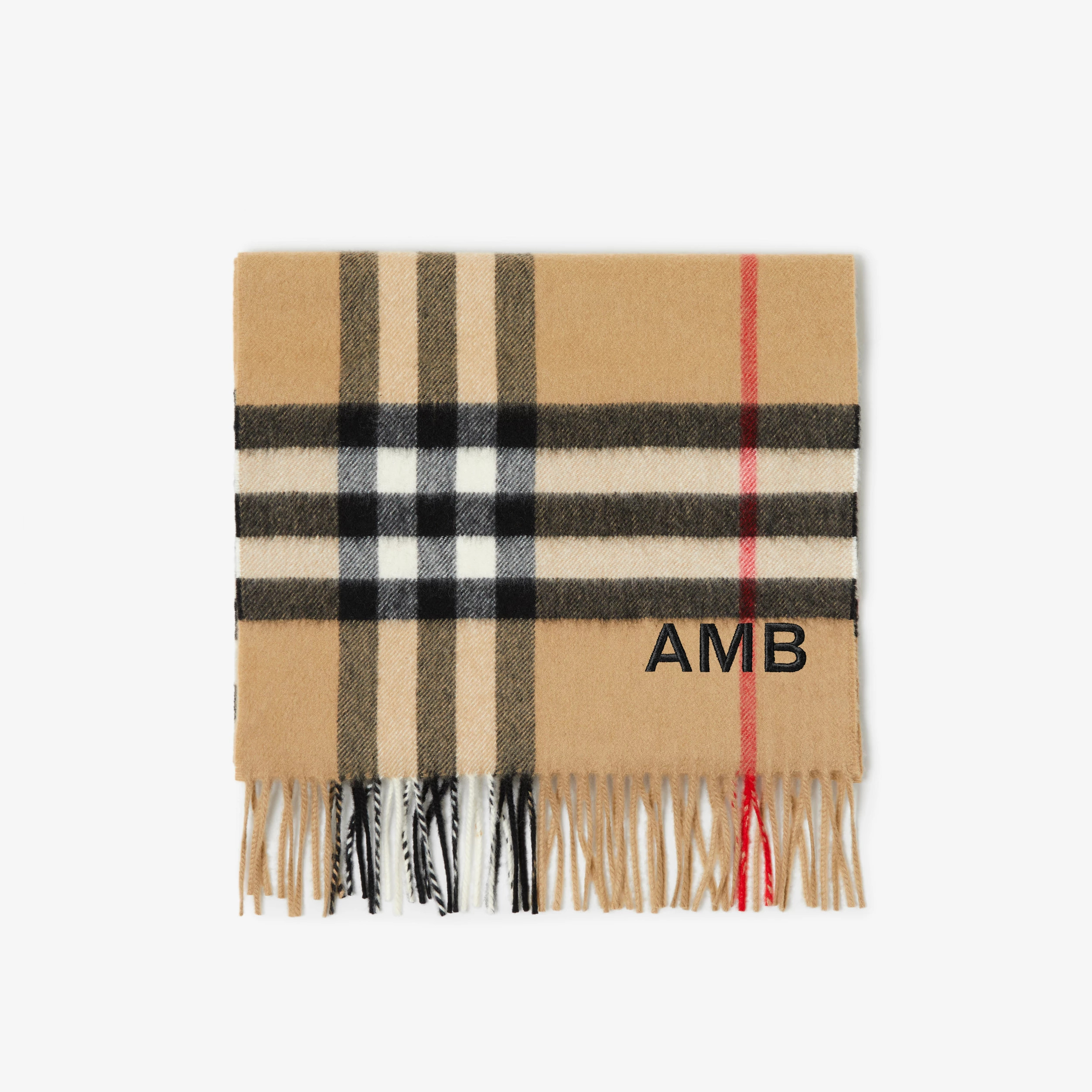Check Cashmere Scarf in Archive beige | Burberry® Official | Burberry (US)