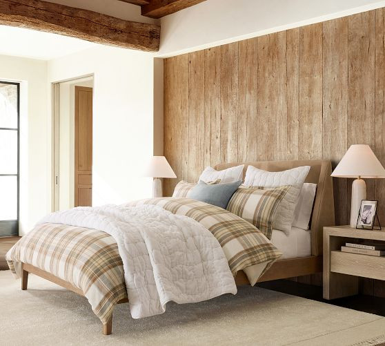 Stewart Plaid Cotton Duvet Cover | Pottery Barn CA