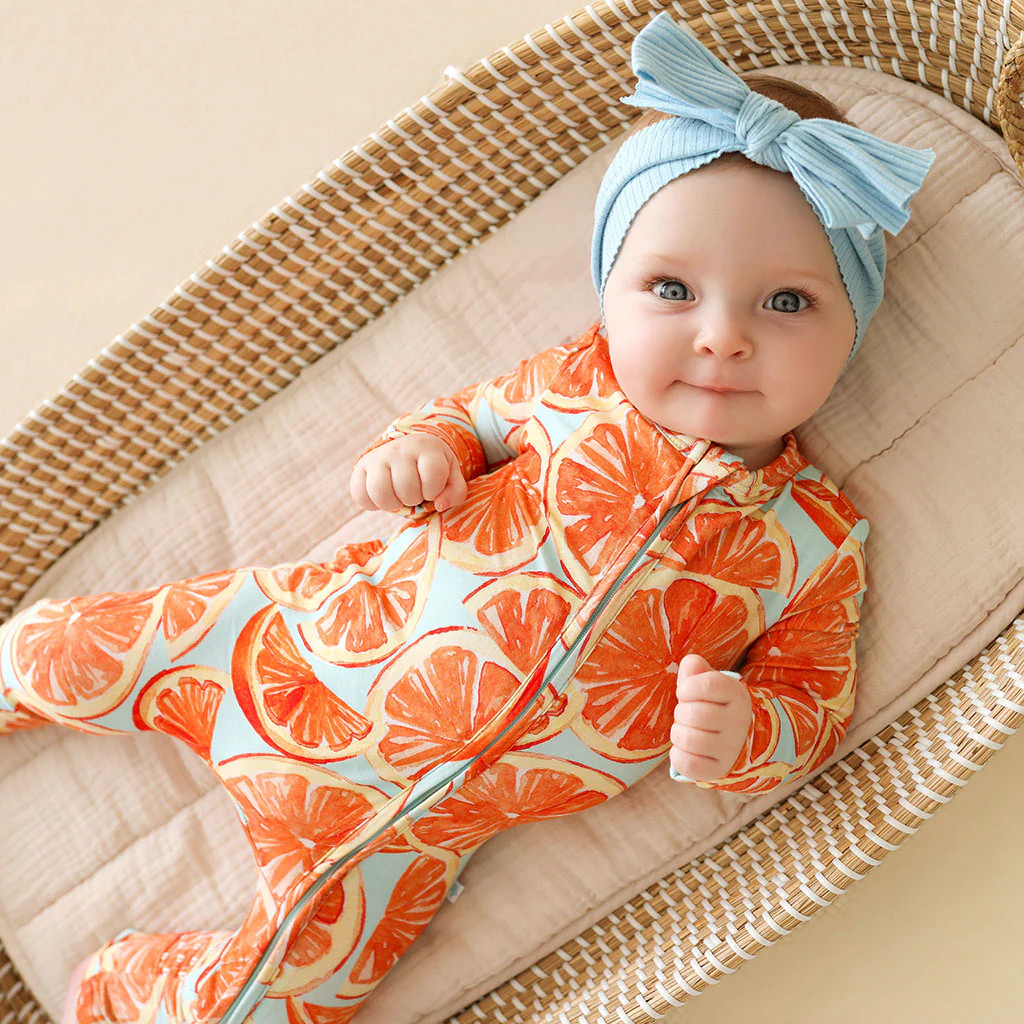 Citrus Orange Baby Convertible Sleeper | Oranges | Posh Peanut