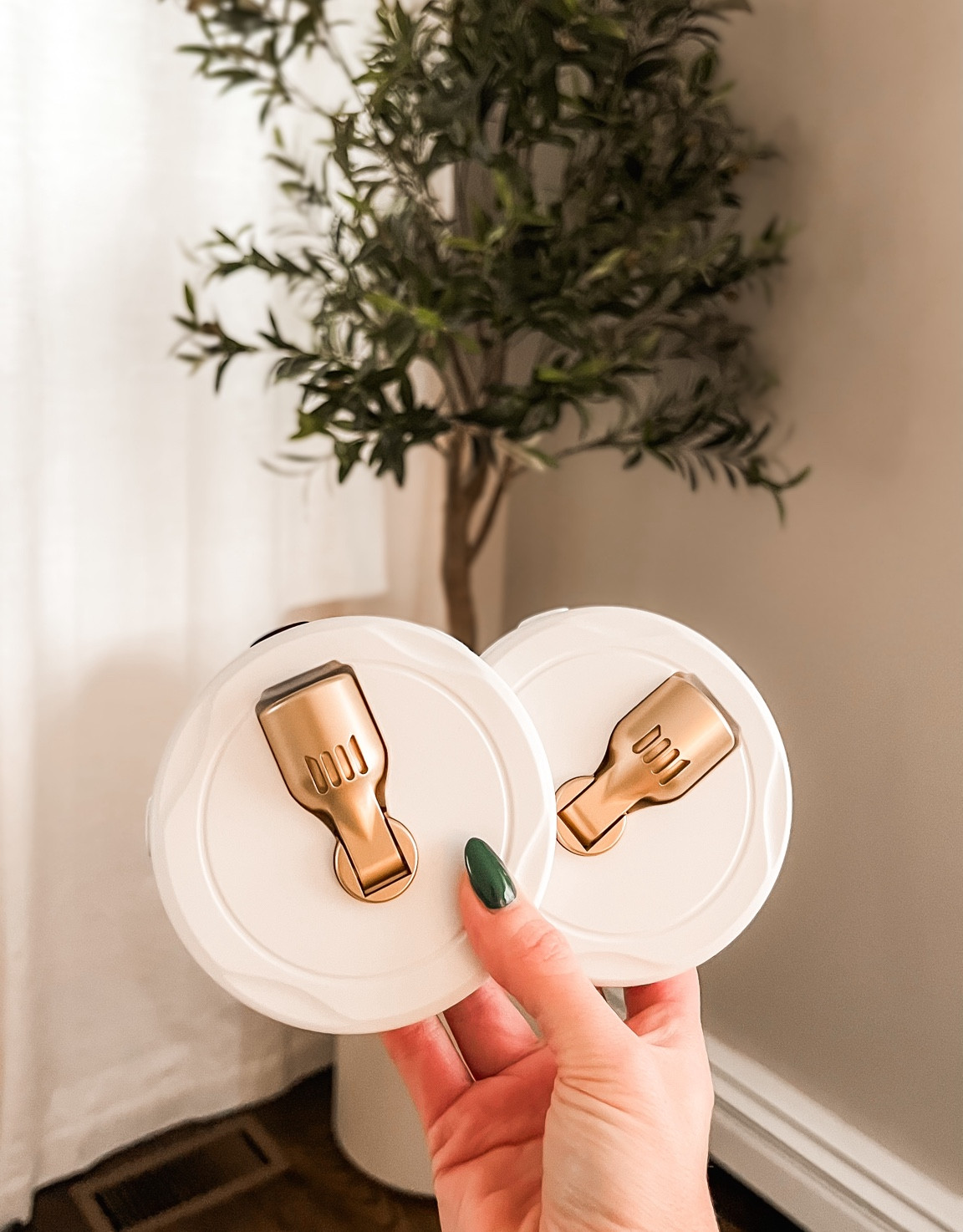 These remote spotlights come in a two pack and are amazing to bring a bit of warmth to a faux tree or even a beautiful picture you want to showcase. They run on three AA batteries and are very easy to use. 

#amazonfinds #amazonhome #amazoninfluencer #olivetree #homedecor #affordablefinds #affordablehomedecor ##homerefresh #olivetrees #homedecoration #homestyle

#LTKfamily #LTKstyletip #LTKhome