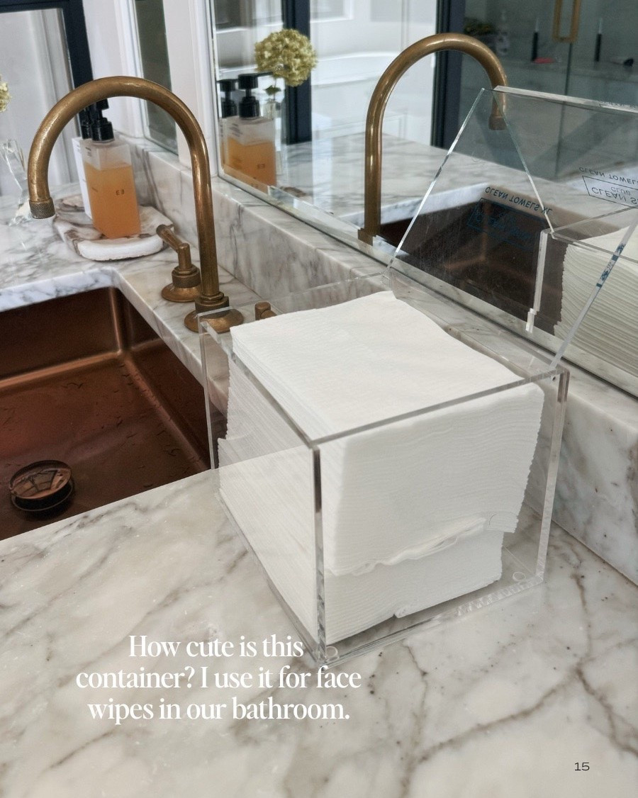 How cute is this acrylic disposable face towel holder? It has so many other uses in the home too!

#LTKHome