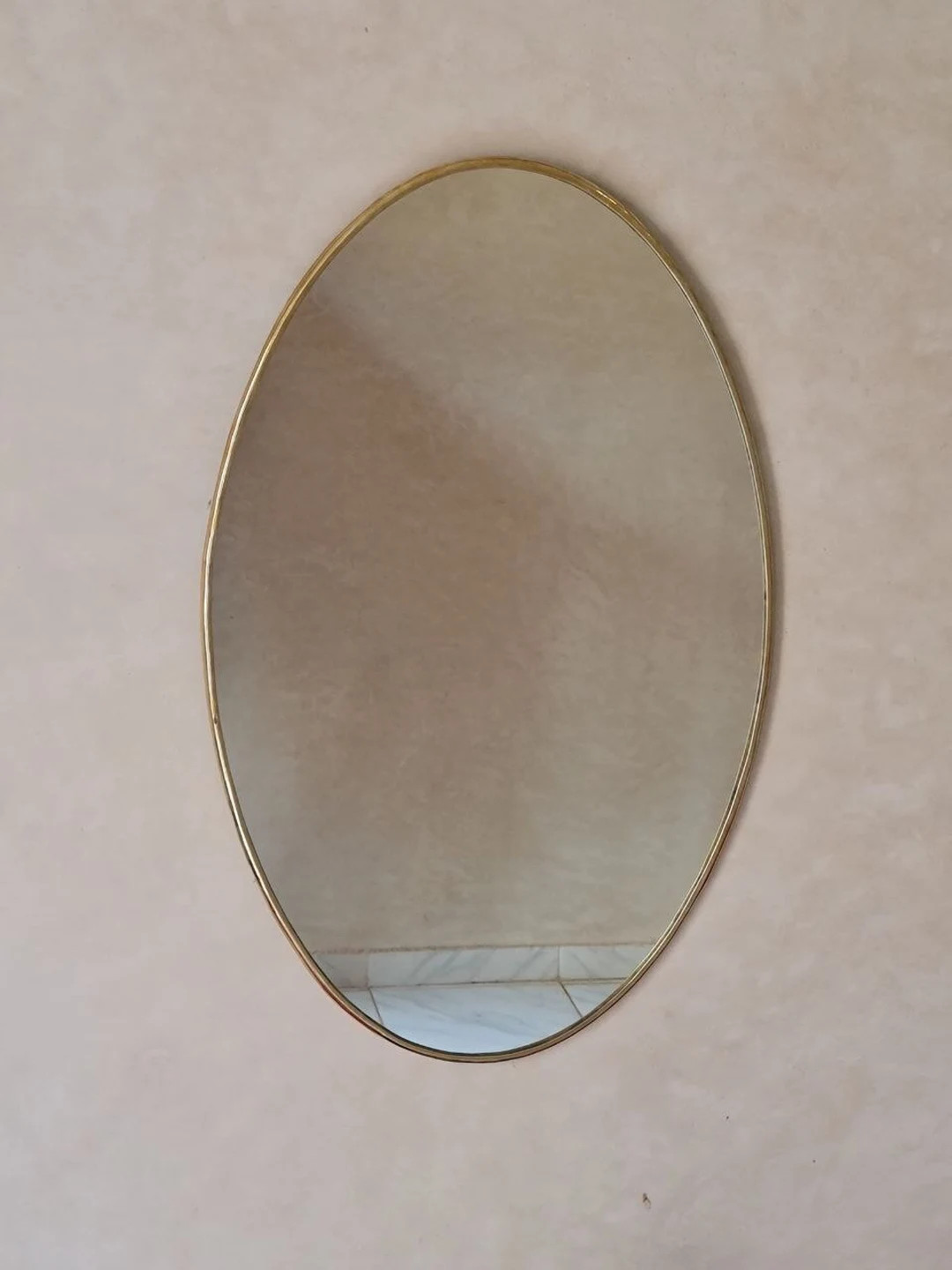 Oval Antiqued Brass Mirror Wall Mirror, Handmade Mirrors, Oval Mirror, Aged Brass Mirror, Antique... | Etsy (US)