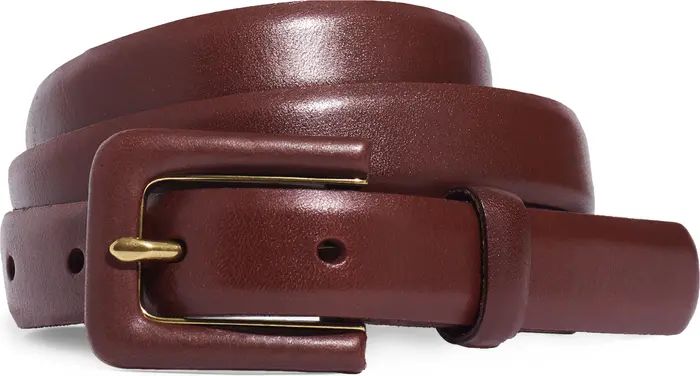 Covered Buckle Leather Belt | Nordstrom