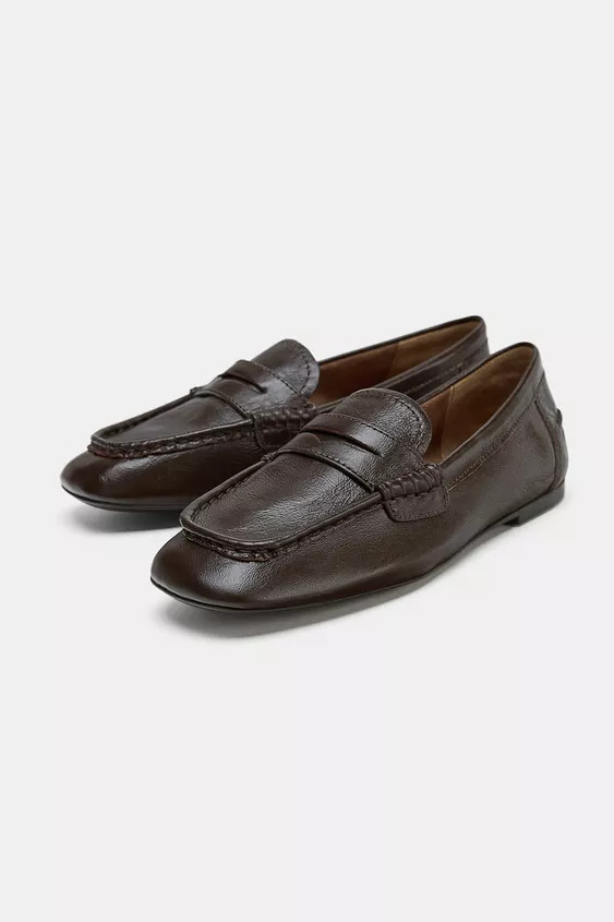 SOFT LEATHER LOAFERS | Zara US