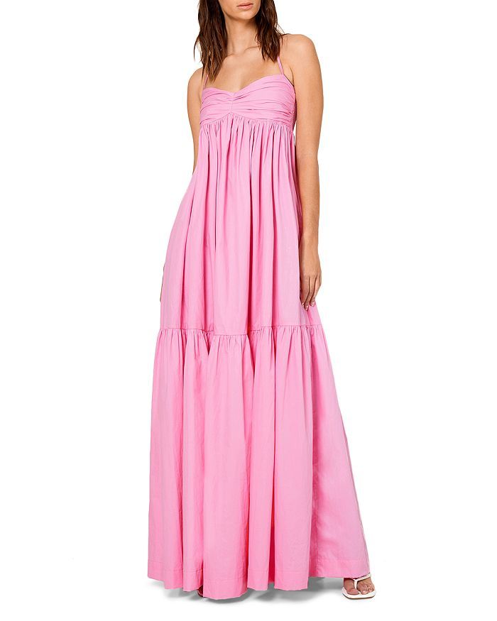 Cotton Sweetheart Neckline Tiered Maxi Dress | Bloomingdale's (US)