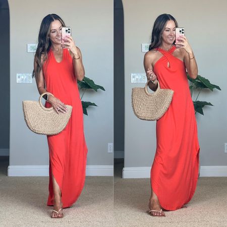 Colorful vacation dress

I am wearing size S orange maxi dress - TTS!

Dress  Vacation  Vacation outfits  Resort wear  Resort style  Maxi dress  Criss cross dress  Rattan purse  Sandals  Dinner outfit  Cruise  Cruise Outfit

#LTKSeasonal #LTKtravel #LTKstyletip