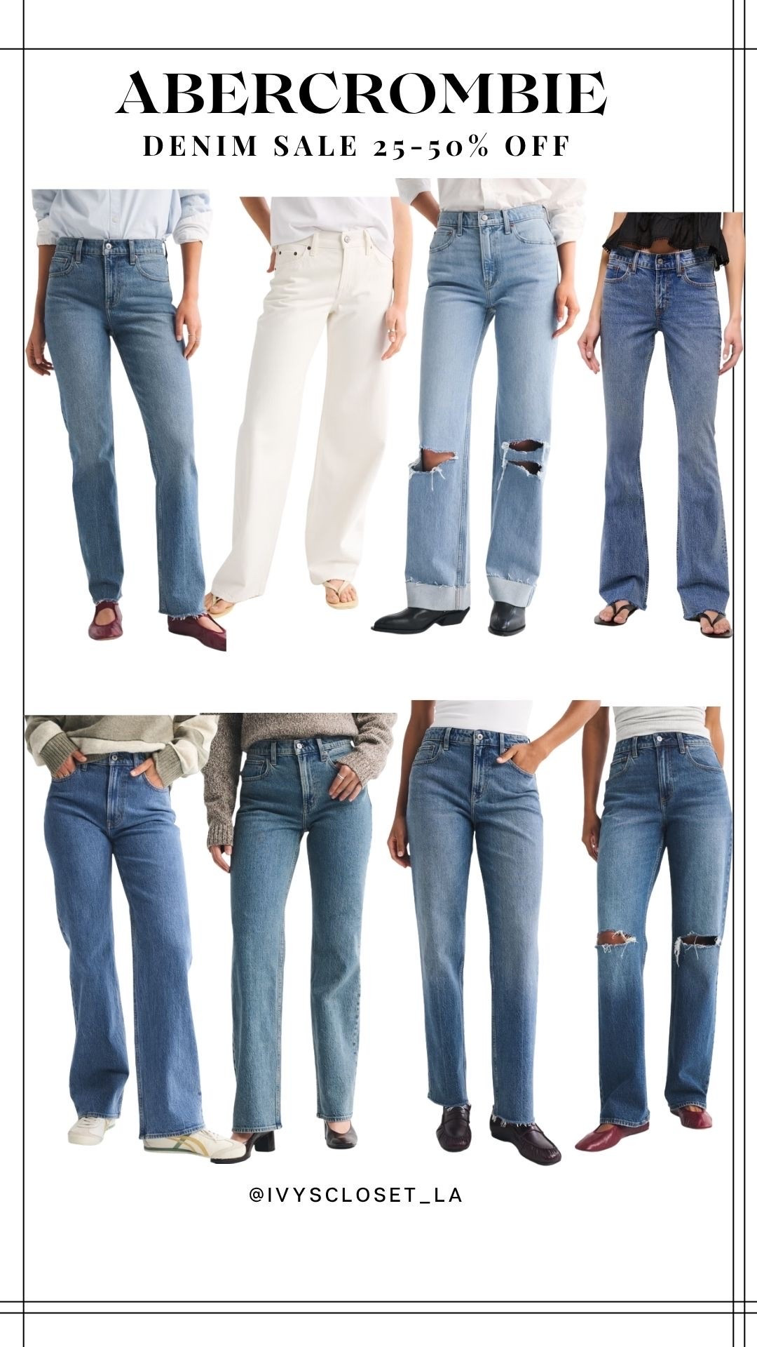 Abercrombie denim sell up to 50% off

#LTKSeasonal #LTKSaleAlert #LTKPetite