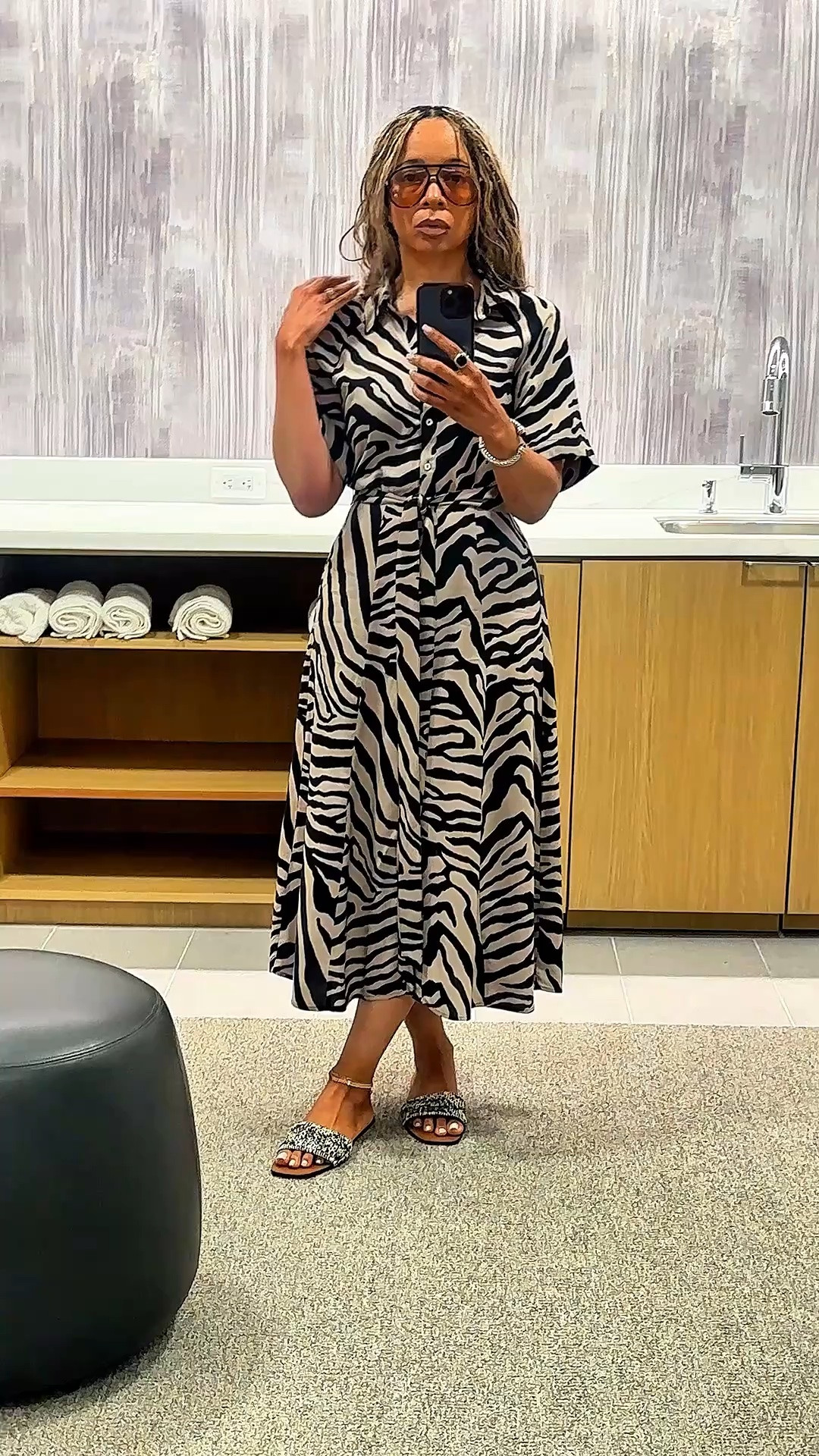Dresses are the outfit cheat code 😌 Wearing an XS (sized down one size). This button-down tie midi dress is effortless, flattering, and easy to dress up or down. Perfect for work, errands, brunch, and comes in lots of colors and prints 🤍

#LTKWorkwear #LTKootd #LTKgrwm